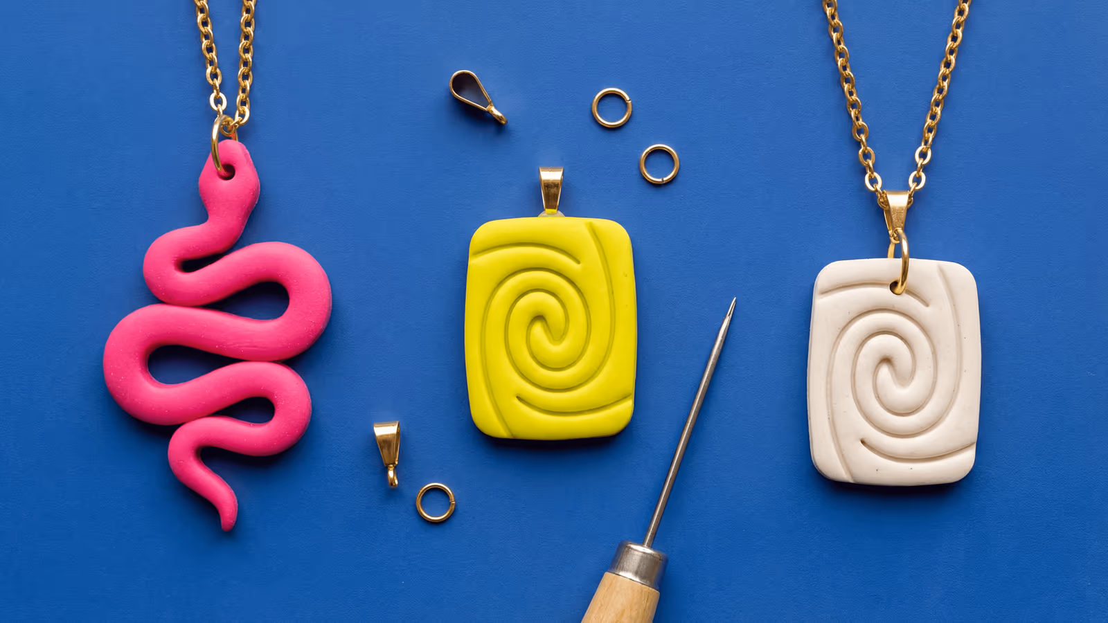 Polymer Clay Pendant Holes, Bails, and Jump Rings