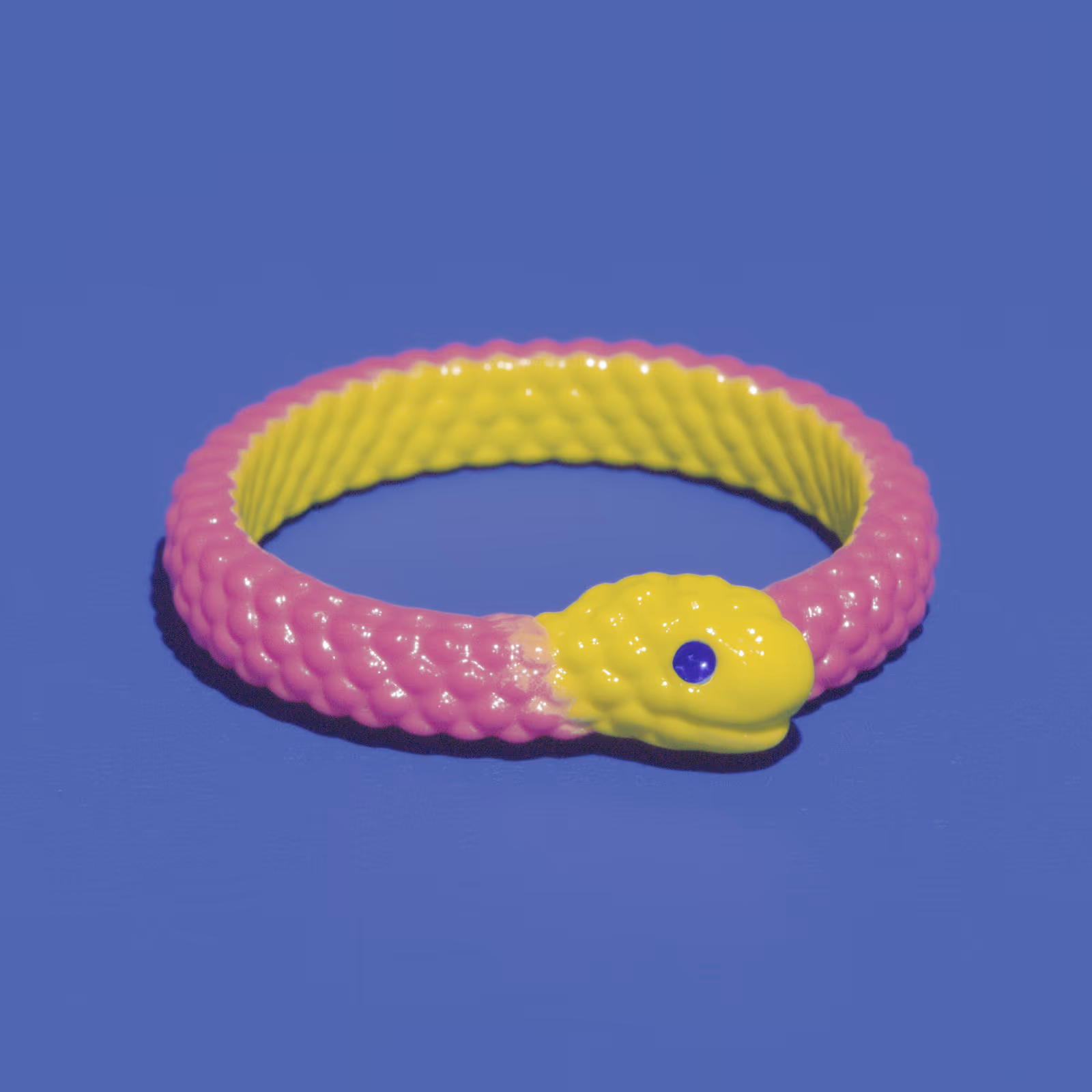 Polymer Clay Snake Bangles, Coiled Bracelets, and Scale Texture