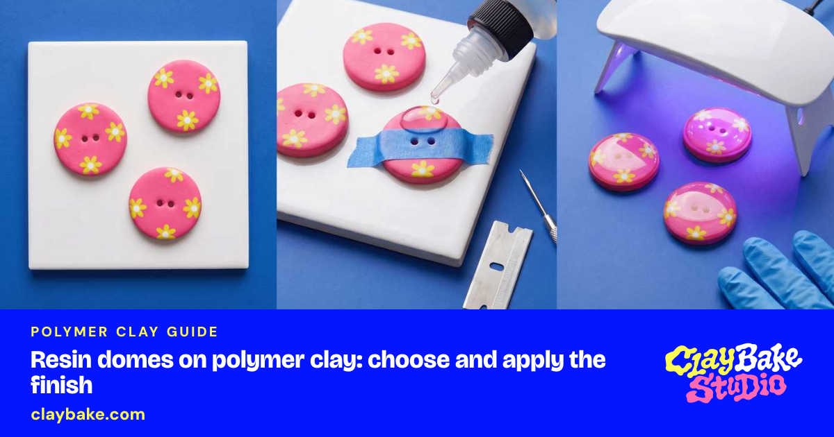 Resin on Polymer Clay: Label-First UV and Epoxy Checks